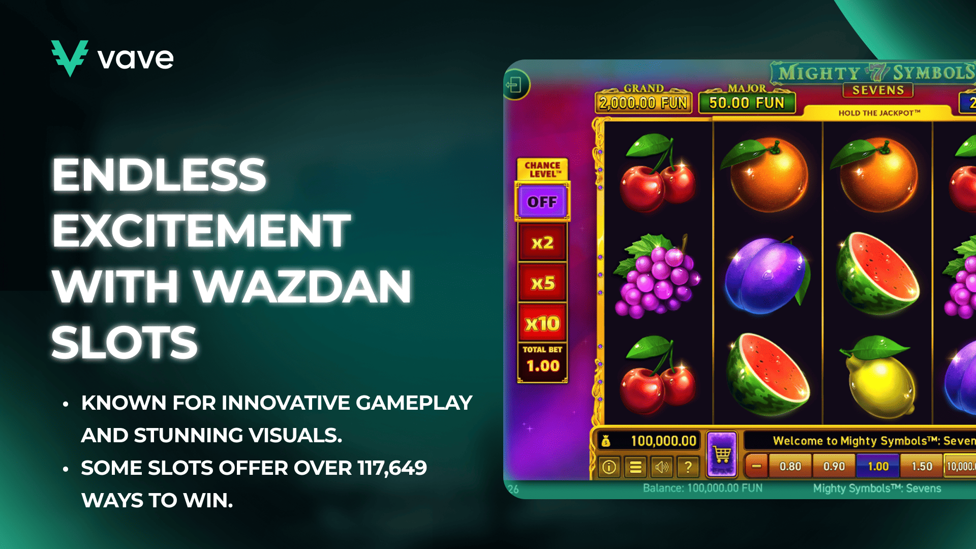 Endless excitement with Wazdan slots