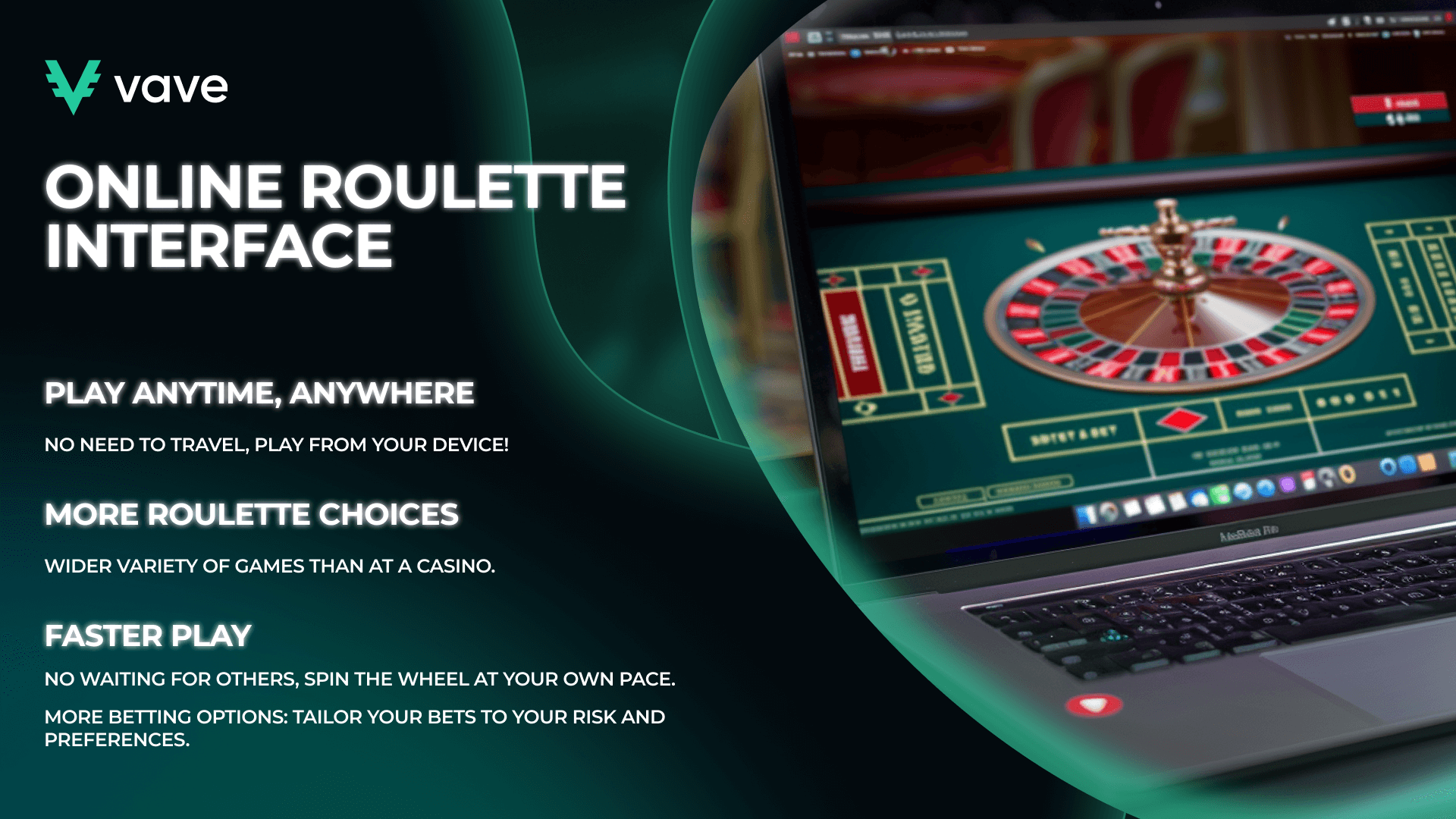 Online roulette interface