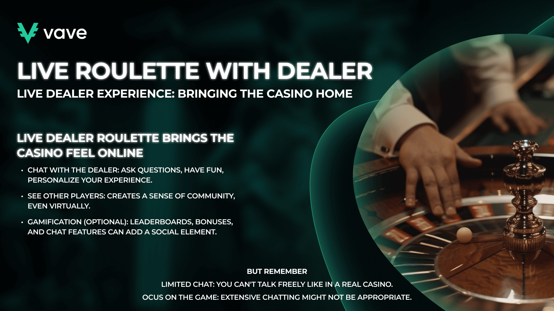 Live dealer roulette experience